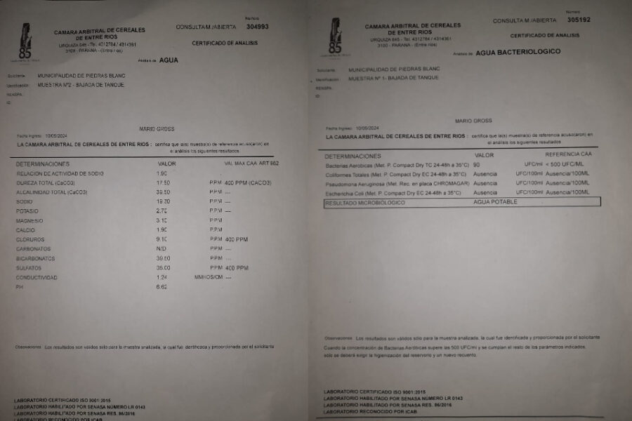 El municipio realizó el habitual control de agua