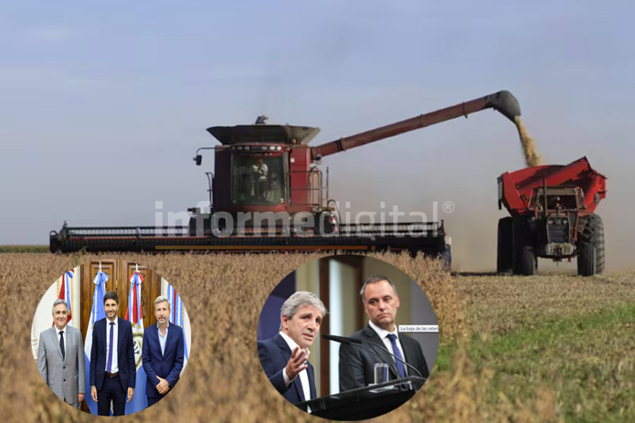 Tras el pedido de Frigerio y sus socios el gobierno bajará las retenciones