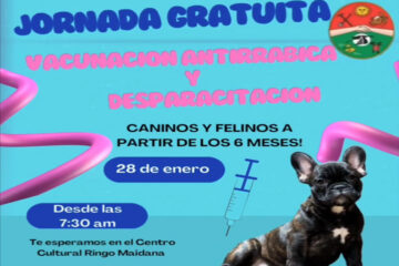Jornada de vacunación antirrábica y desparacitación gratuita