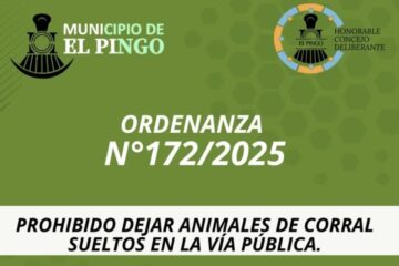 El municipio prohíbe dejar animales de corral sueltos en la vía publica