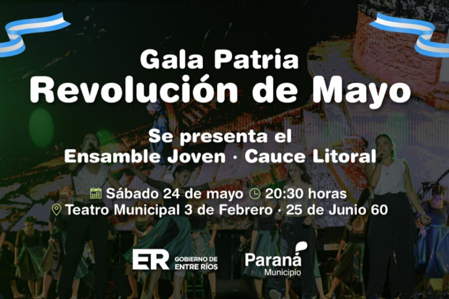 Gala Patria: Cauce Litoral se presenta en el Teatro 3 de Febrero