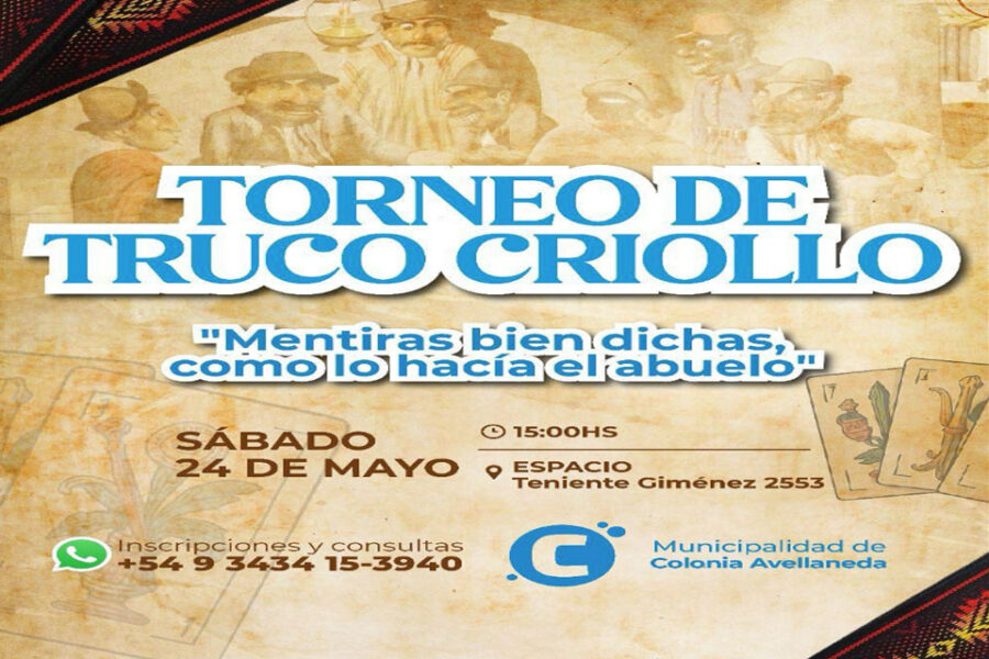 Torneo de Truco Criollo en Colonia Avellaneda